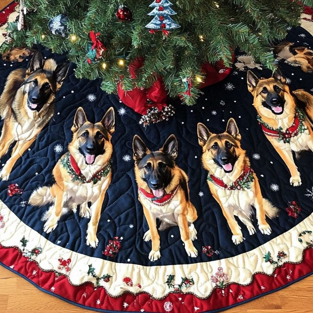 German Shepherd Charm Artisan Quilt Artwork
