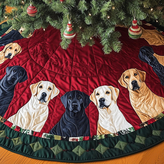Labrador Holiday Magic Artisan Quilt Artwork