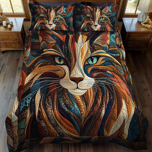 Purrs And Patches Artisan Quilt Artwork