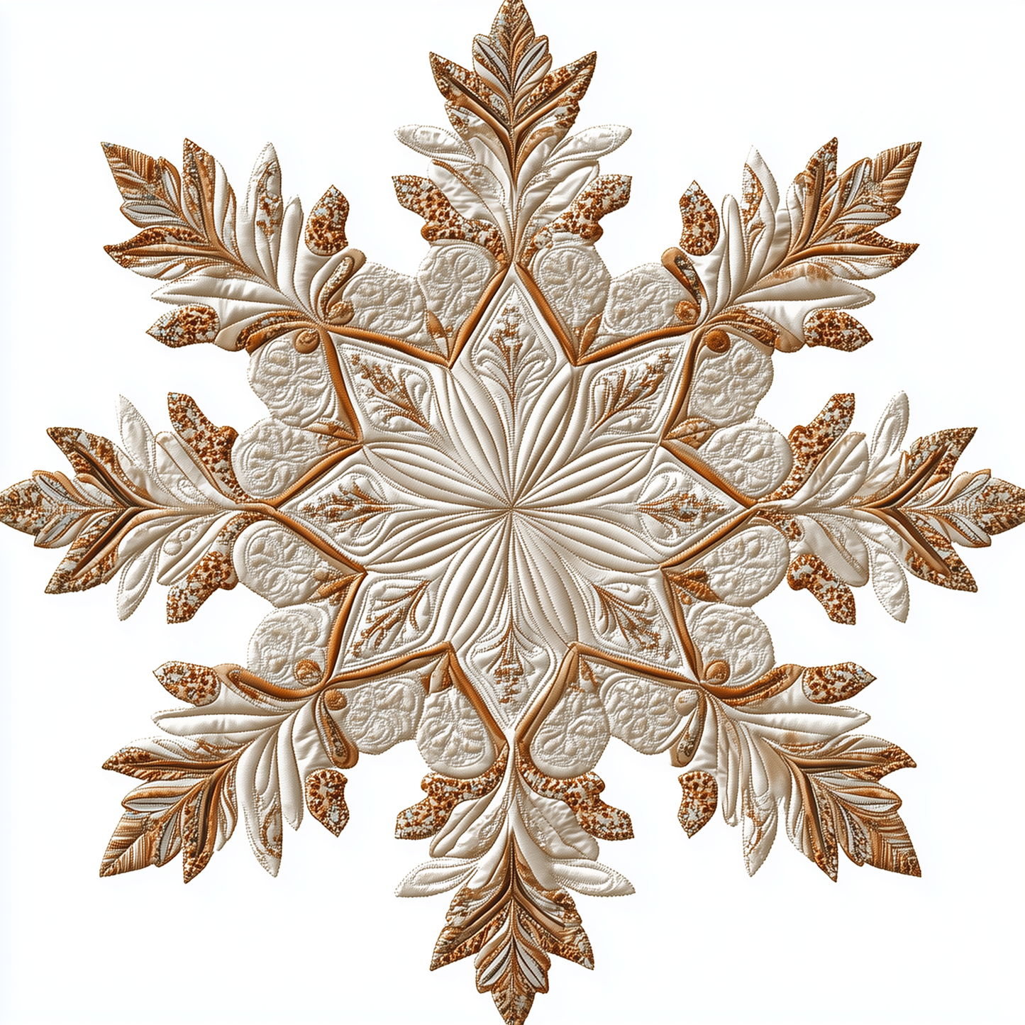 Artistic Snow Flake Quilt Artwork