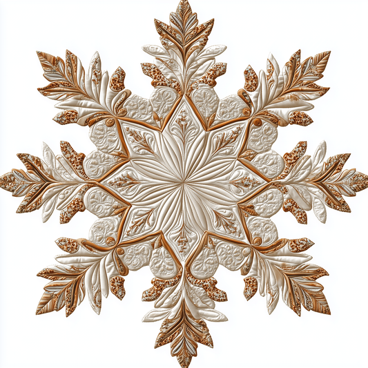 Artistic Snow Flake Quilt Artwork