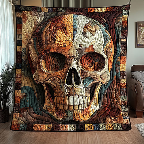 Mystique Solo Skull Artisan Quilt Artwork