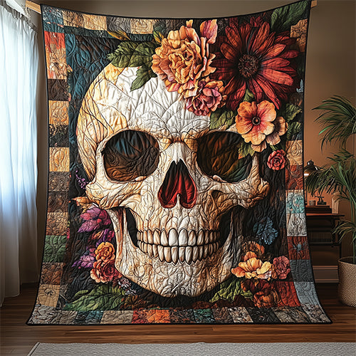 Free Mind Skull Artisan Quilt Artwork