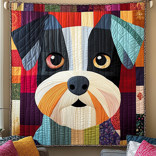 Schnauzer Artisan Quilt Artwork