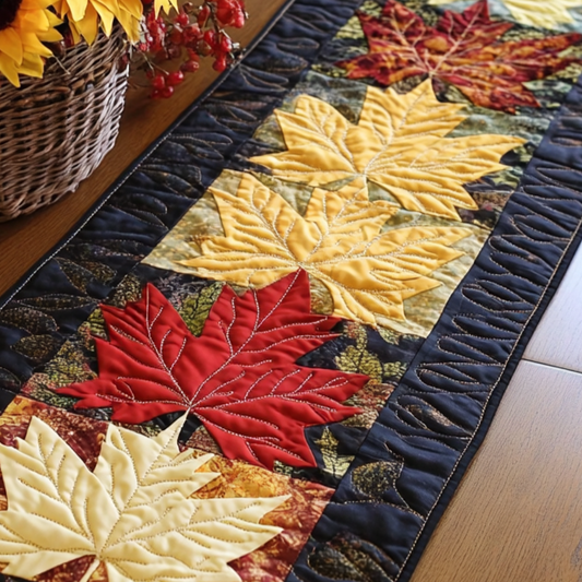 Autumn Leaf Magic Artisan Quilt Artwork