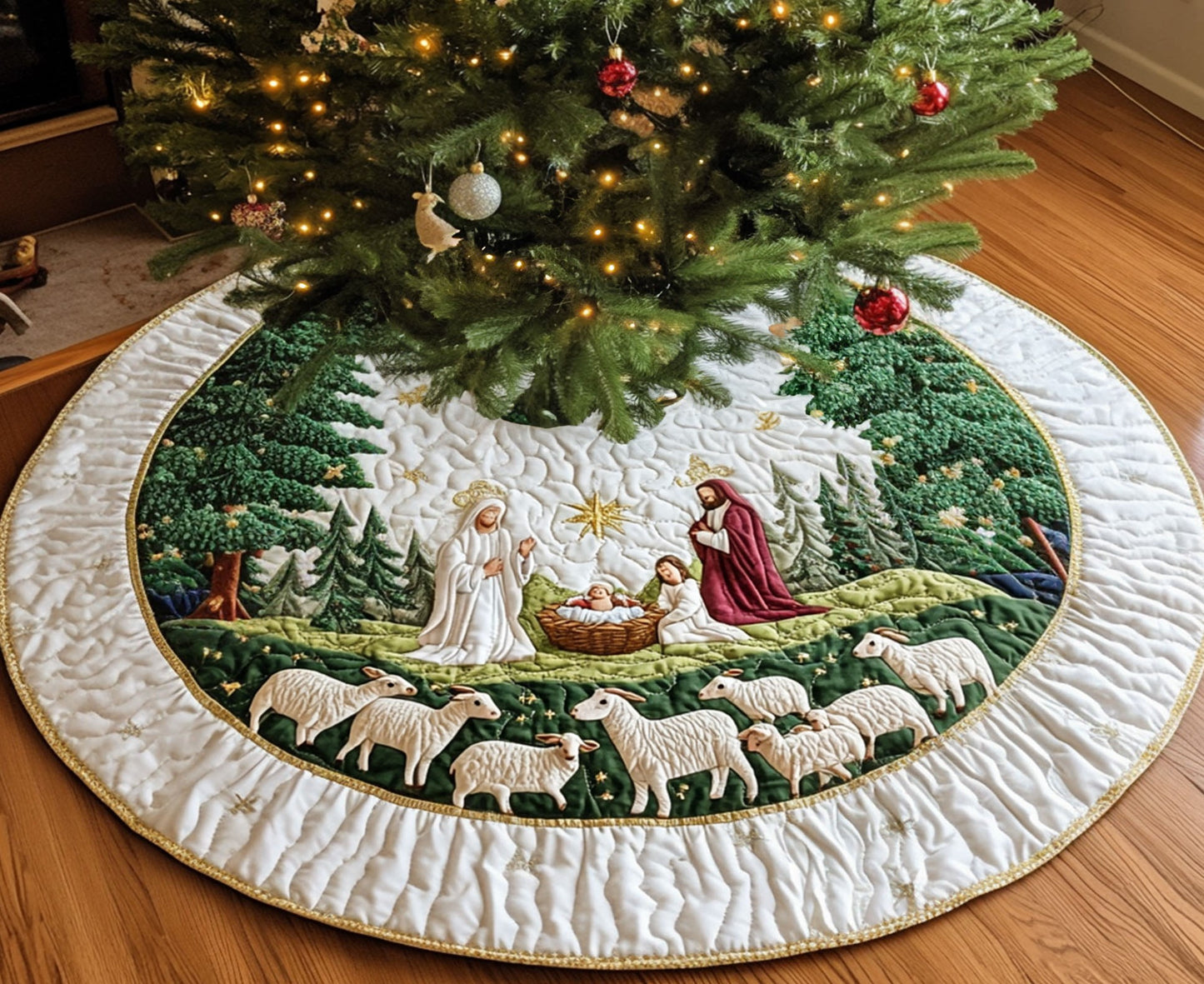 Blessed Manger Artisan Quilt Artwork