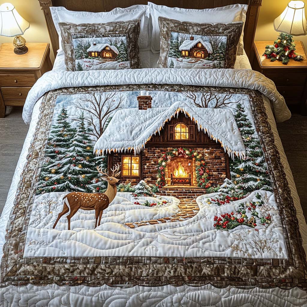 Cozy Cabin Artisan Quilt Artwork