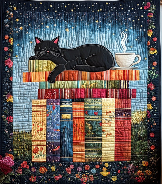 Cuddle Cat Dream Artisan Quilt Artwork