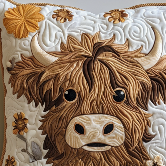 Fluffy Highland Artisan Quilt Artwork