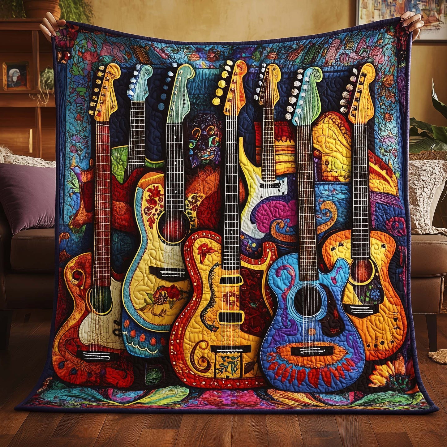 Melody Of Color Artisan Quilt Artwork