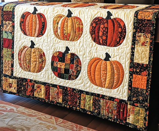 Spooky Harvest Artisan Quilt Artwork