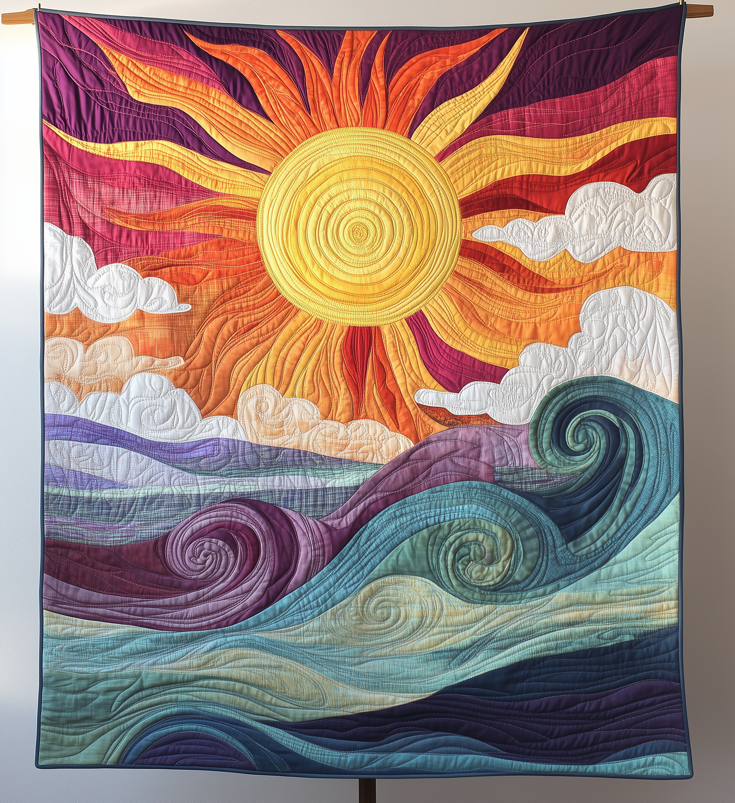 Sunburst Delight Artisan Quilt Artwork