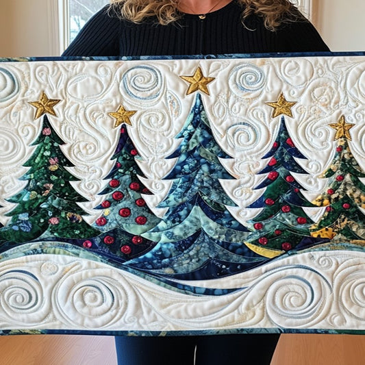 Tinsel Tree Trails Artisan Quilt Artwork