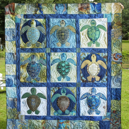 Turtle Tide Artisan Quilt Artwork